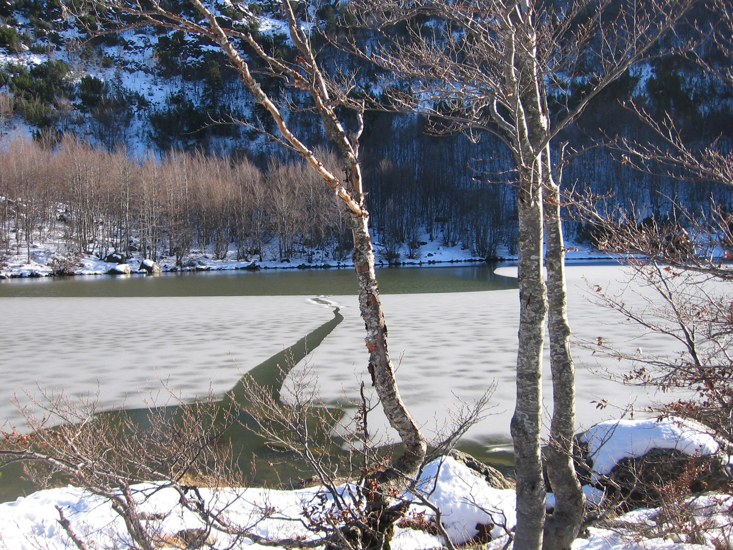 Prima neve al Lago Nero