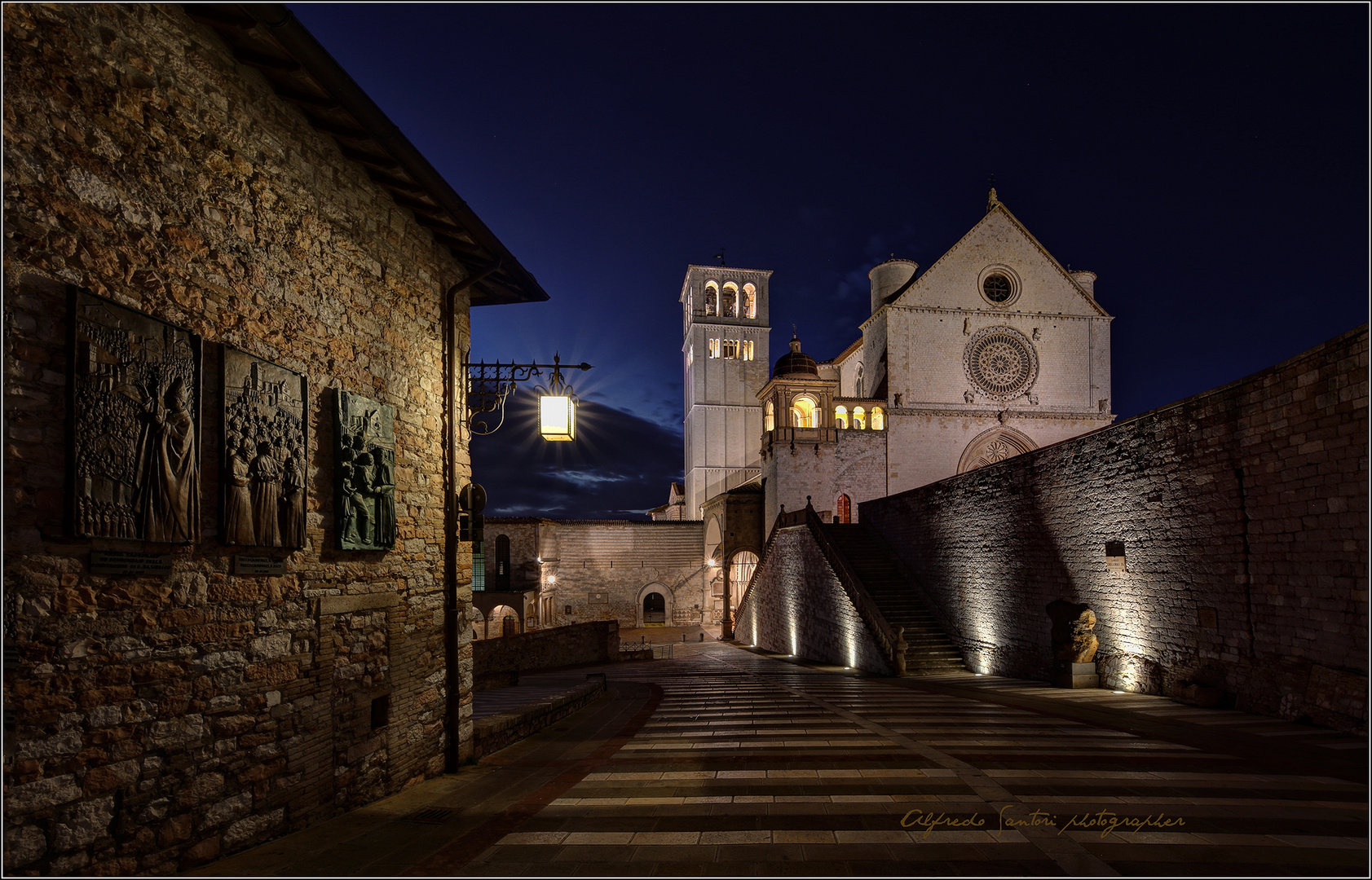 prime luci alla Basilica di Santo Francesco