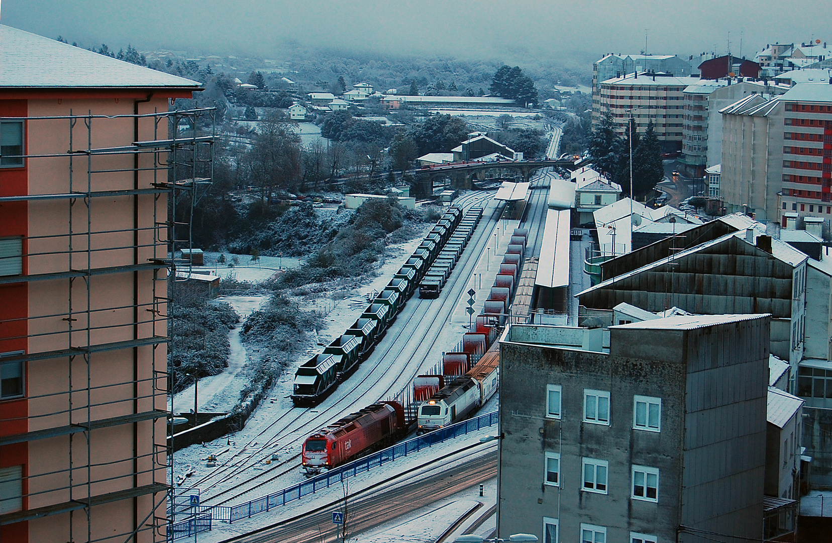 Primera nevada en Lugo