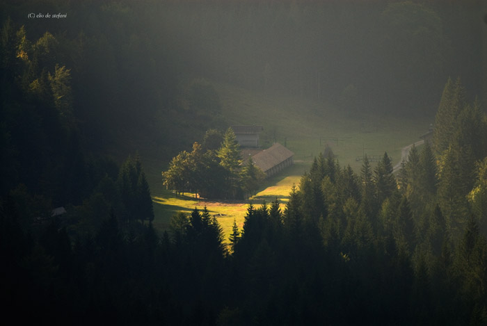 Primi raggi di sole.