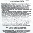 Prince of Rhodesia - Beschreibung