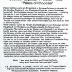 Prince of Rhodesia - Beschreibung