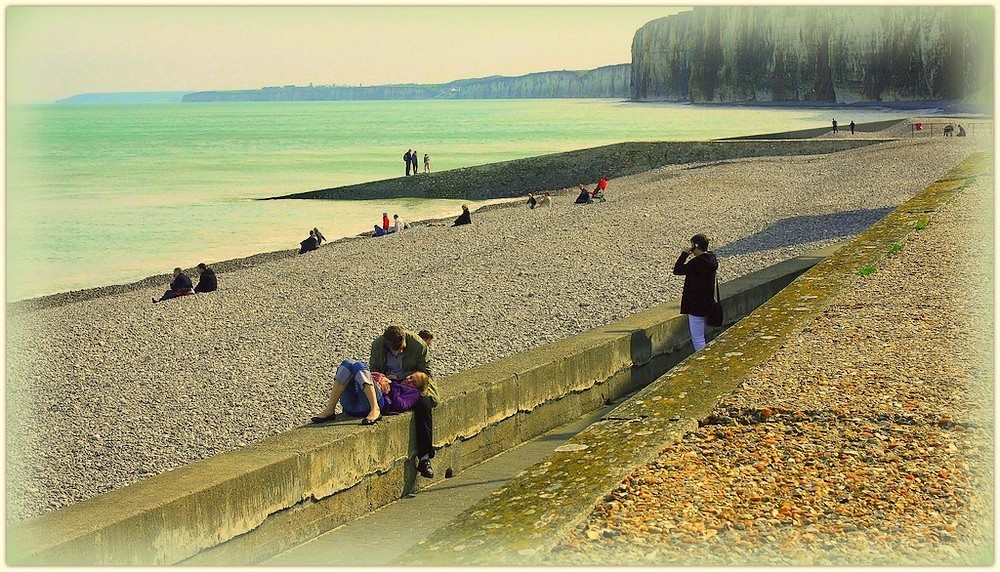 Printemps frais sur la côte normande