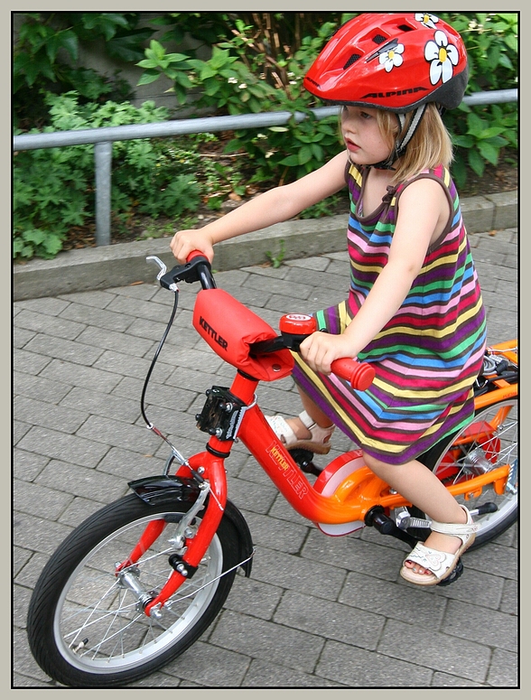 Prinzessin auf dem bike