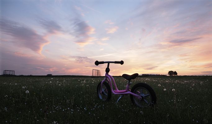 Prinzessin hat ihr Fahrrad vergessen