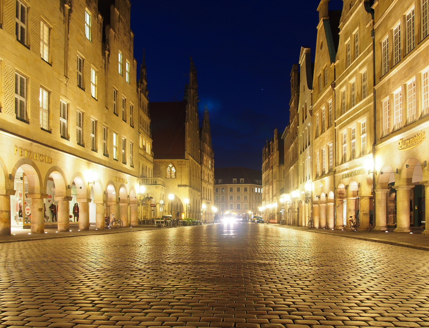 Prinzipalmarkt am frühen Morgen