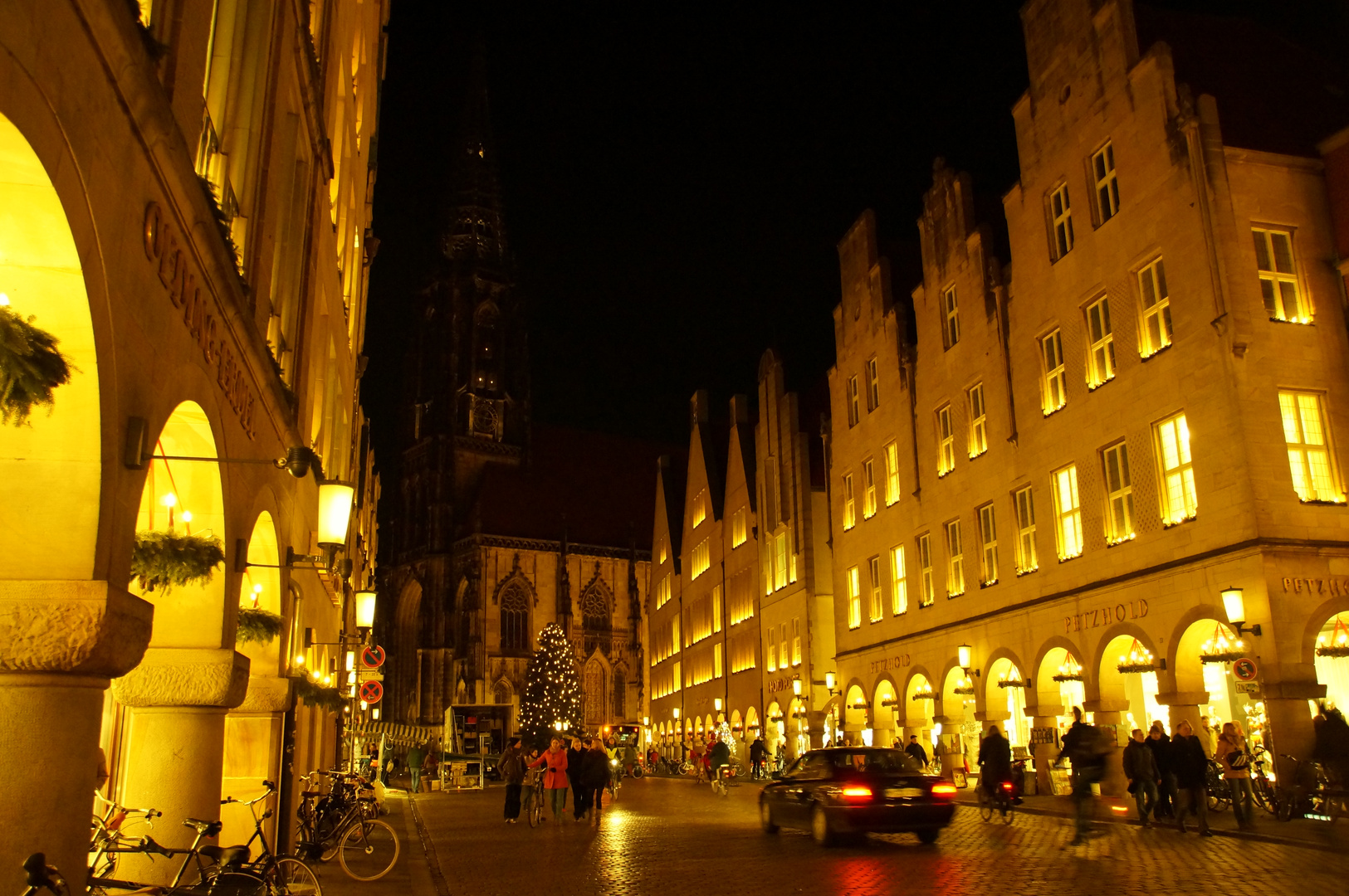 Prinzipalmarkt bei Nacht