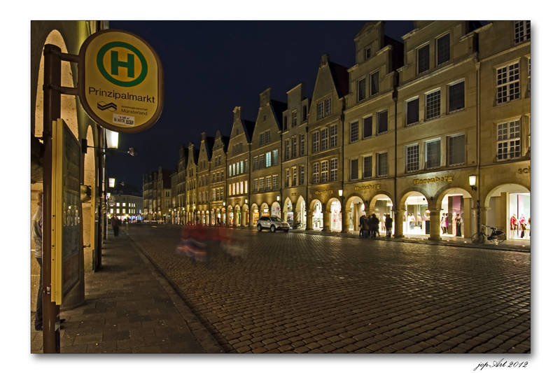 Prinzipalmarkt bei Nacht....