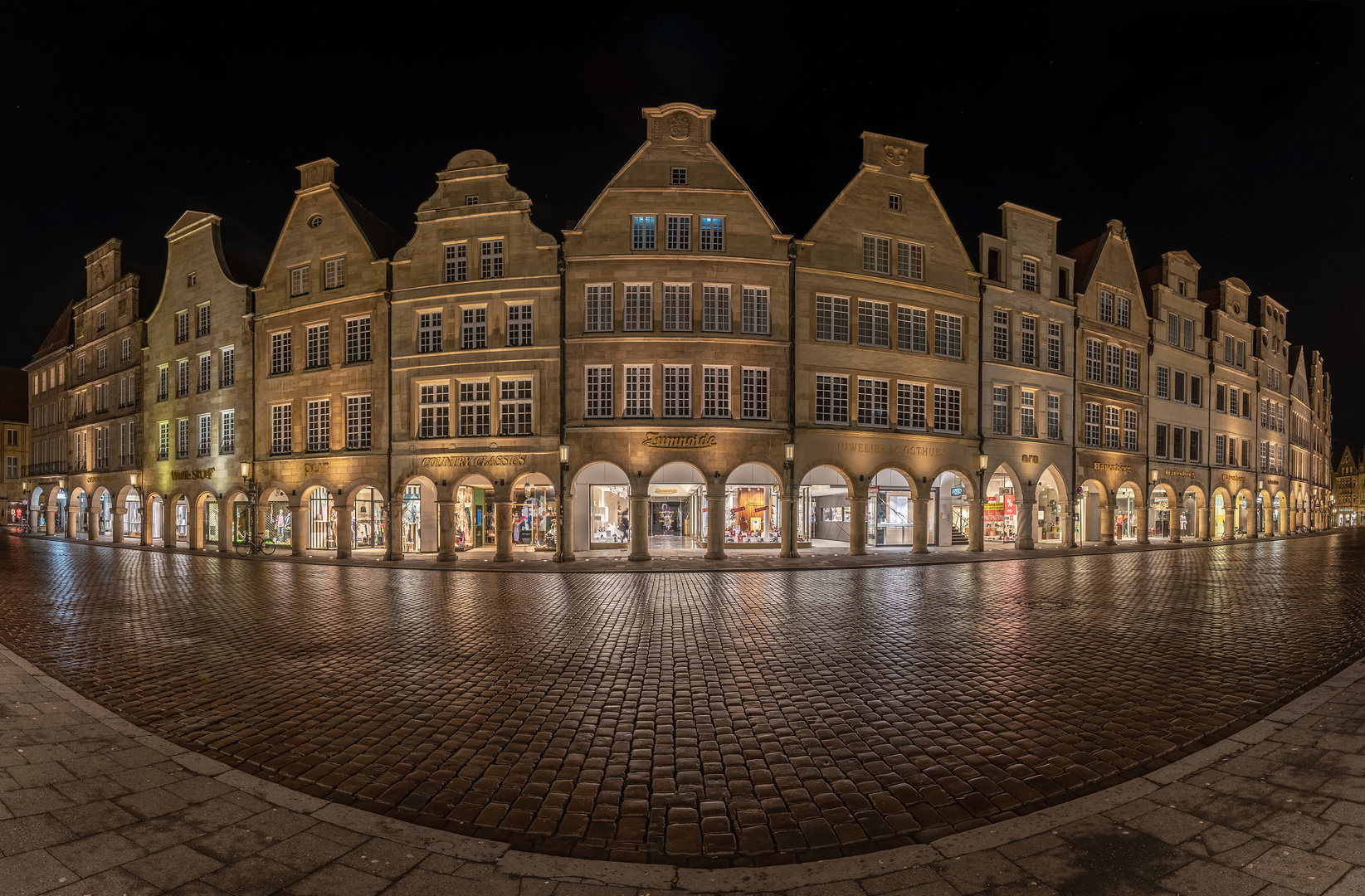 Prinzipalmarkt in Münster Foto & Bild | panorama, nachtaufnahme, architektur Bilder auf ...