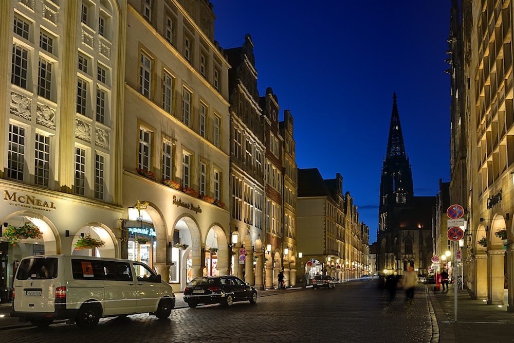 Prinzipalmarkt mit Lambertikirche