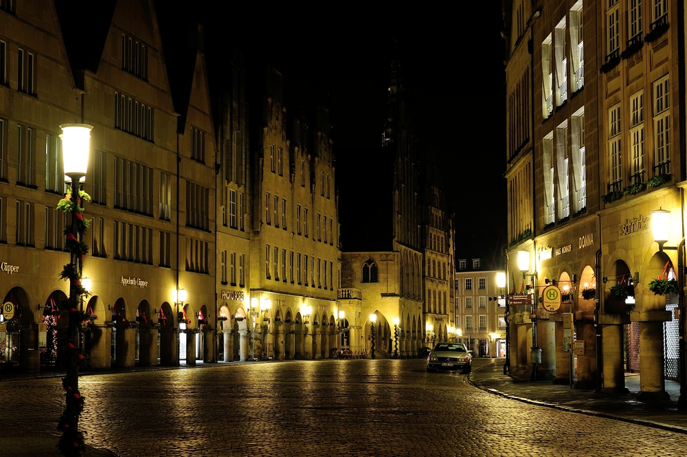 Prinzipalmarkt um Mitternacht