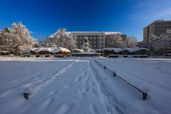 Prinzregentenplatz im Schnee