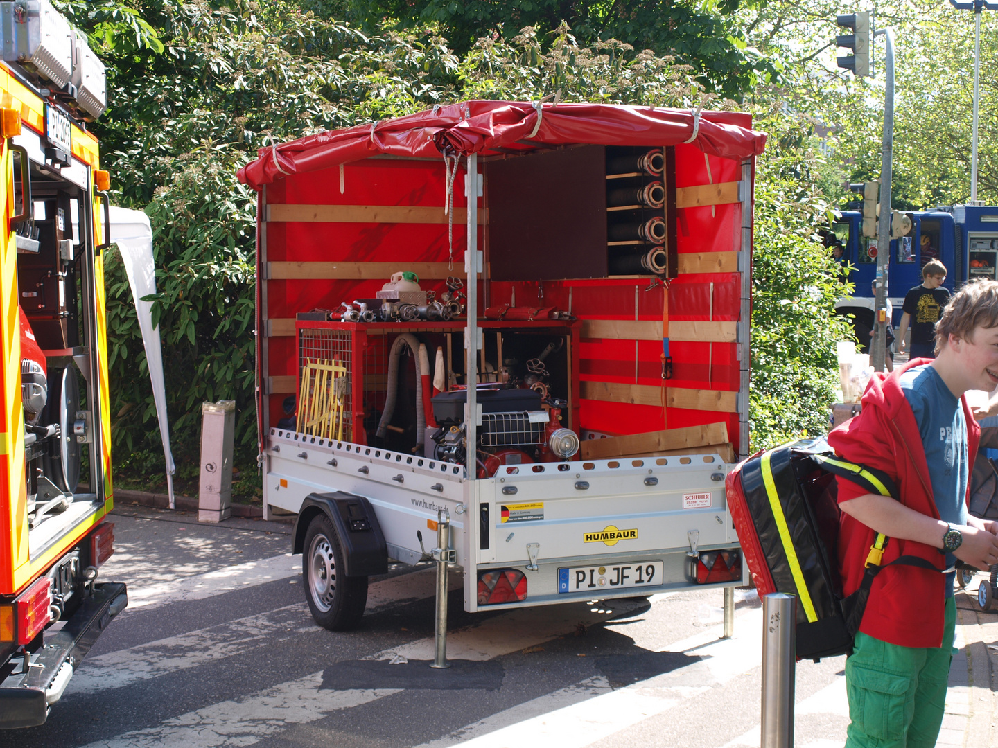 Pritschenanhänger der Jugendfeuerwehr Elmshorn