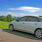 Prius und Landschaft