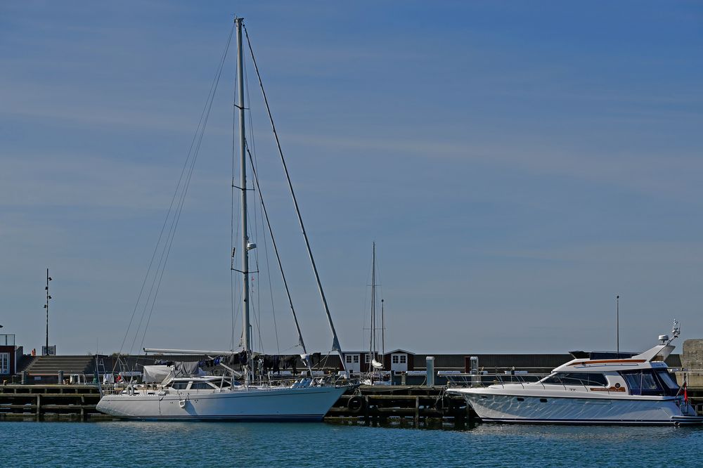Privat-Yachten im Hafen von Thyborøn (DK)