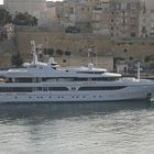 Private Yacht "Lady Marina" im Hafen von Valetta, Malta