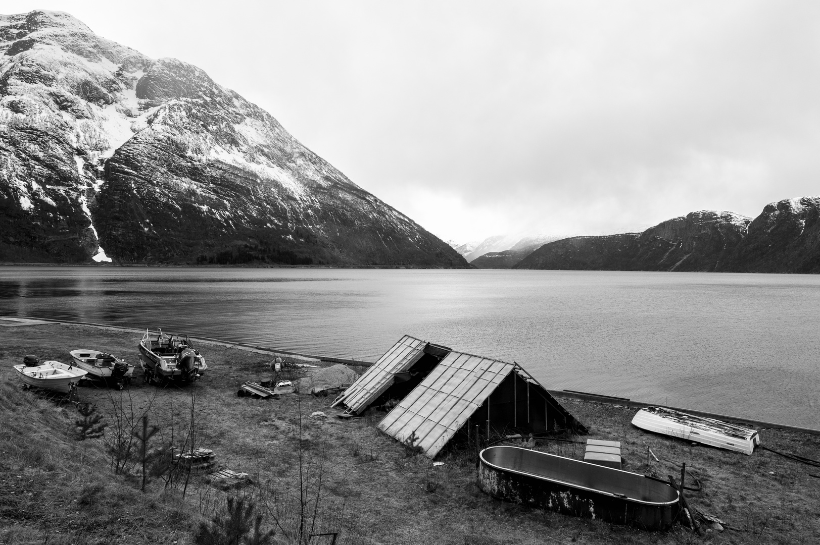 Privatgrundstück am Fjord