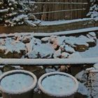 Privatsonne im Garten und die Eisenbahnstrecke ist zu geschneit !