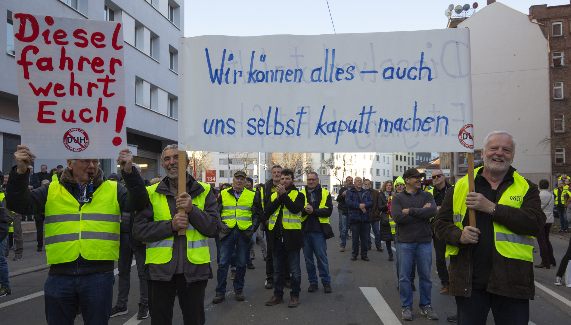 Pro-Diesel-Demos in Stuttgart 2