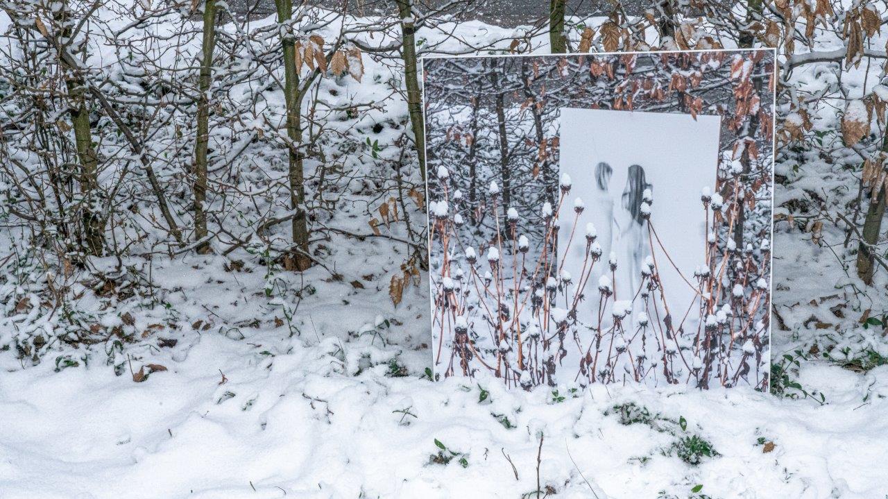 Probe für Outdoorausstellung im Sommer