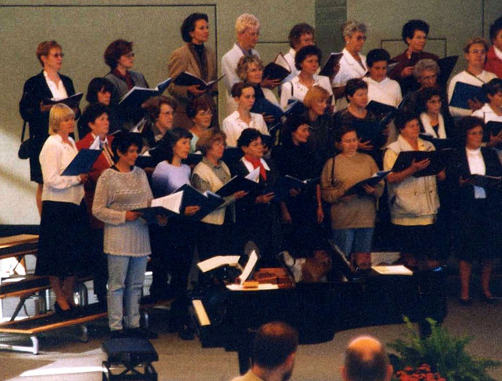 Probe mit dem Orchester des Gewandthauses Leipzig 1999