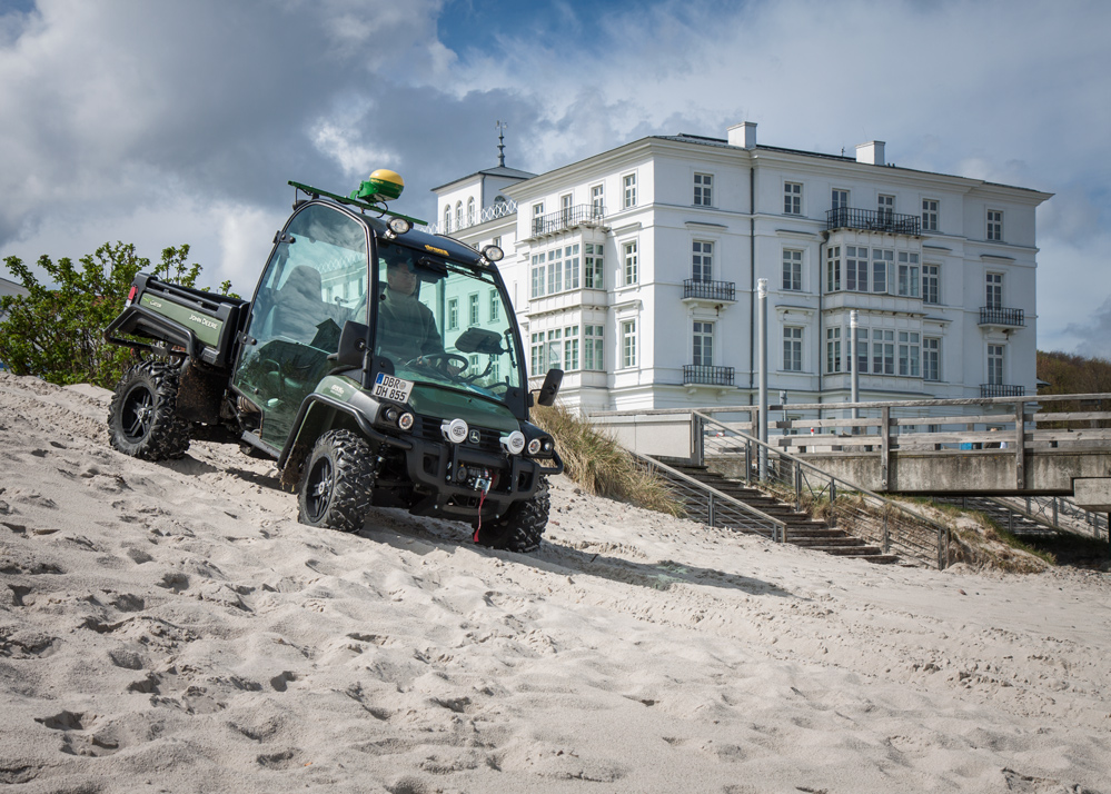 Probefahrt am Strand Heiligendamm