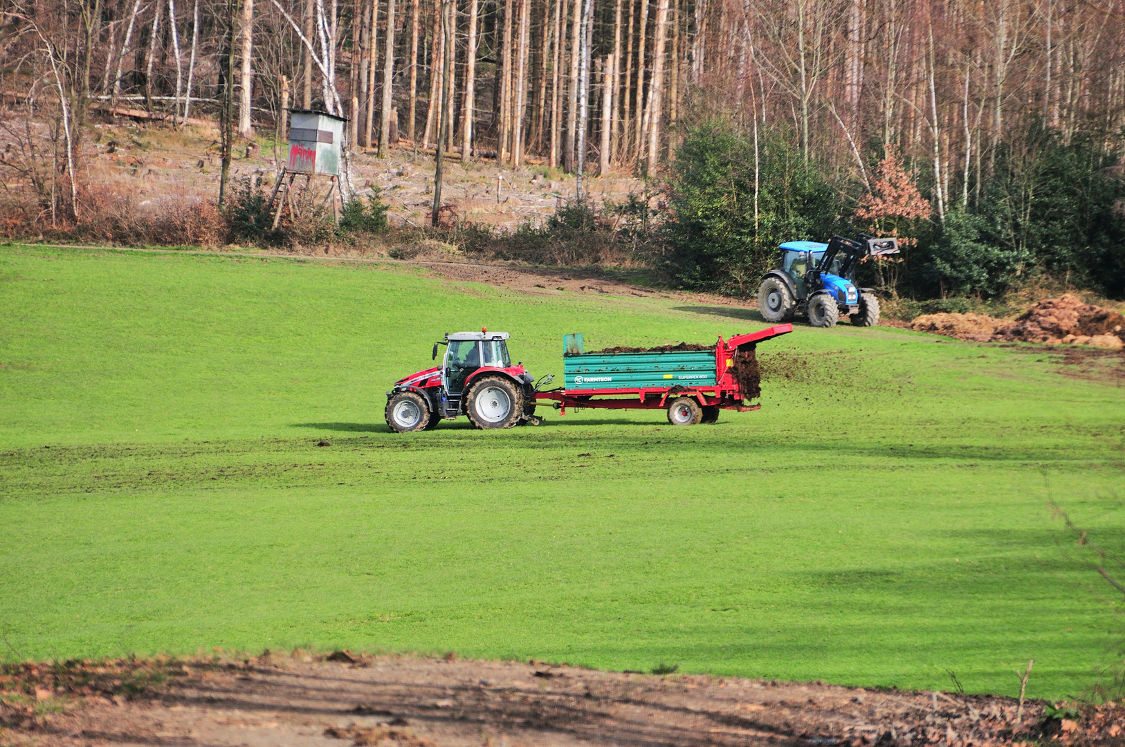 Probefahrt auf der Wiese