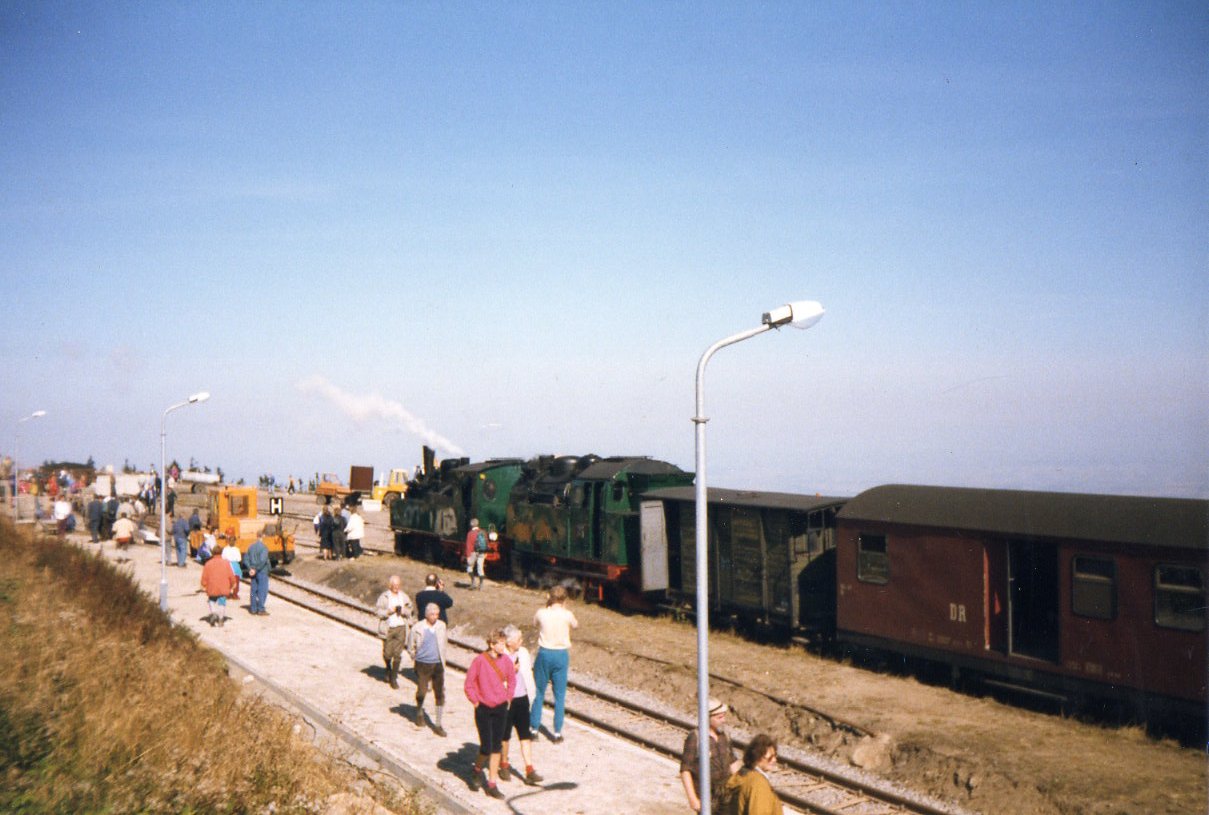 Probefahrt zur Brockenbahnwiederinbetriebnahme am 13.09.1991