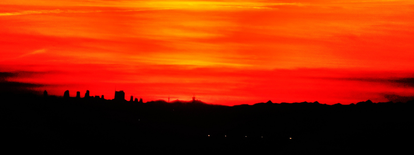 Profilo di milano visto da Bergamo