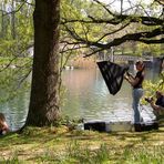 Profis waren am Seepark auch unterwegs.