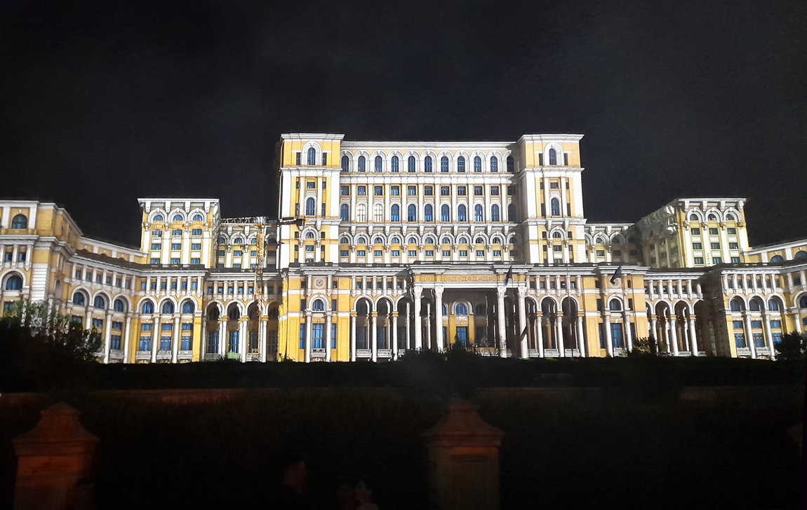 Projections 3D Façade du Parlement - Bucarest I 