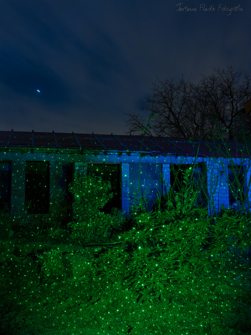 Projekt Langzeitbelichtung: Laserfotografie in Kempen (Kreis Viersen)