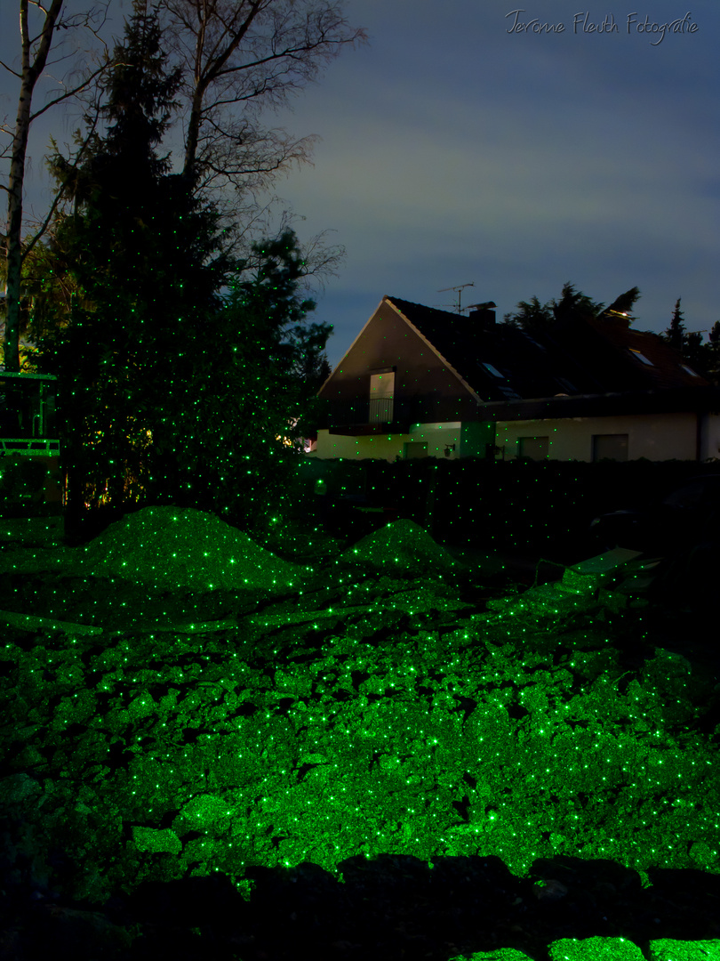 Projekt Langzeitbelichtung: Laserfotografie in Kempen (Kreis Viersen) II