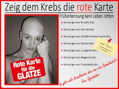 Projekt zeig dem Krebs die ROTE KARTE....