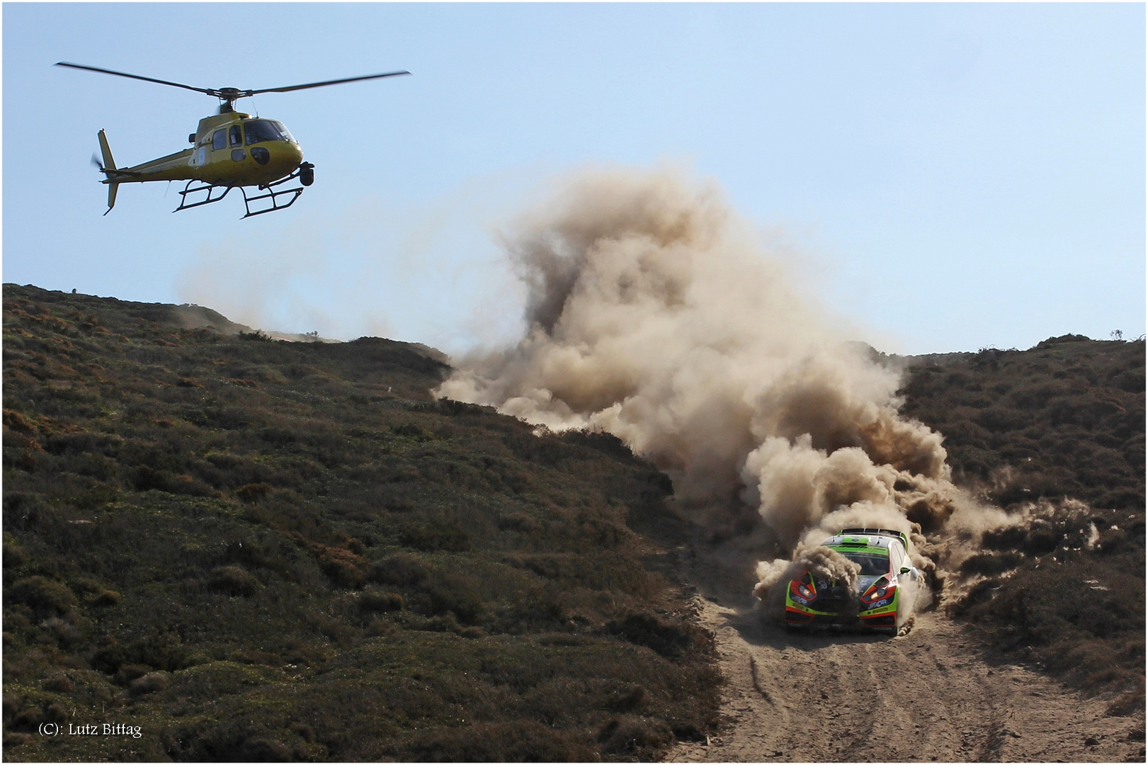 Prokop vom Heli verfolgt