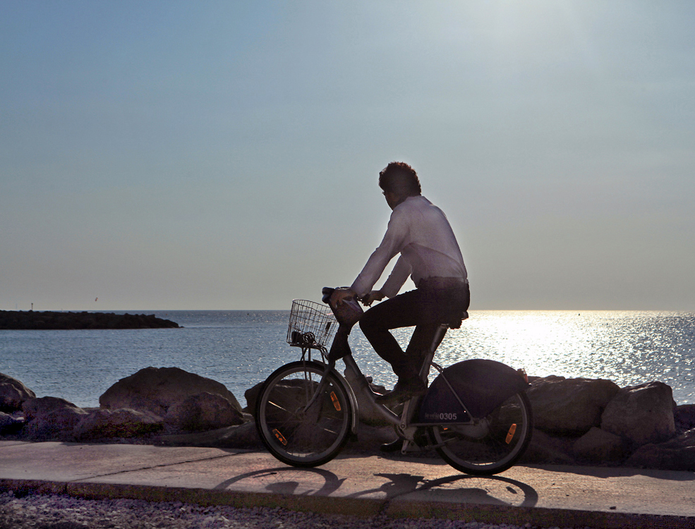 Promenade à vélo .