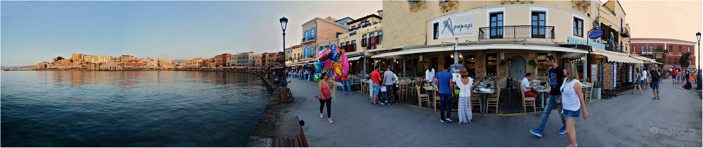 Promenade am alten Hafen von Chania, Kreta