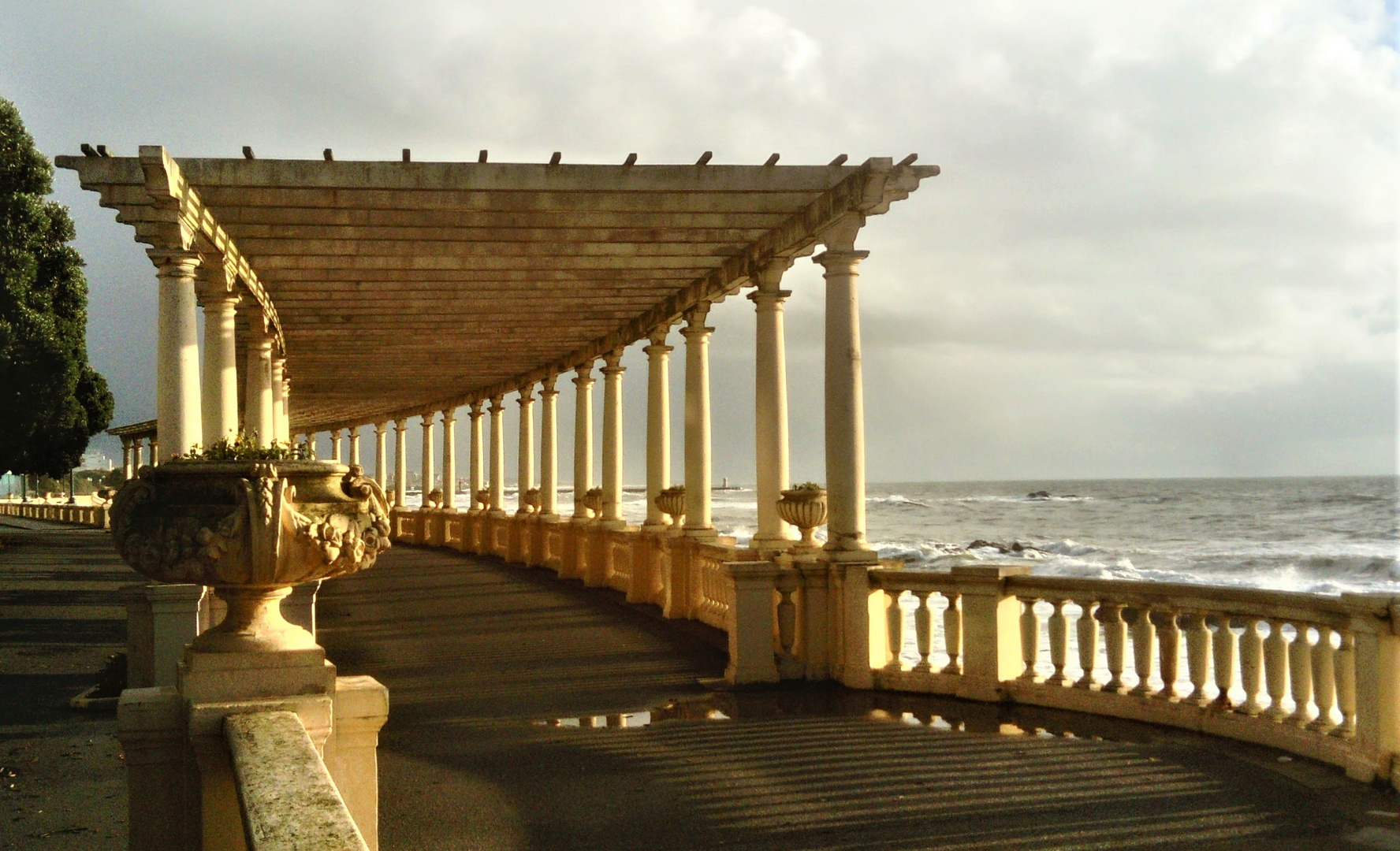 Promenade am Atlantik nahe Porto