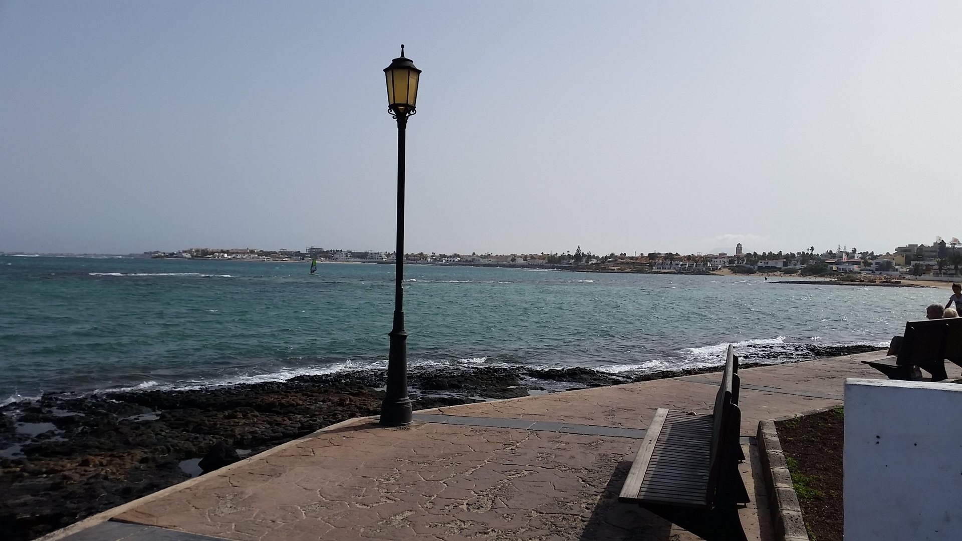 Promenade am Strand