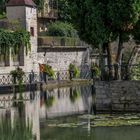 Promenade au bord du canal des tanneurs à Dole