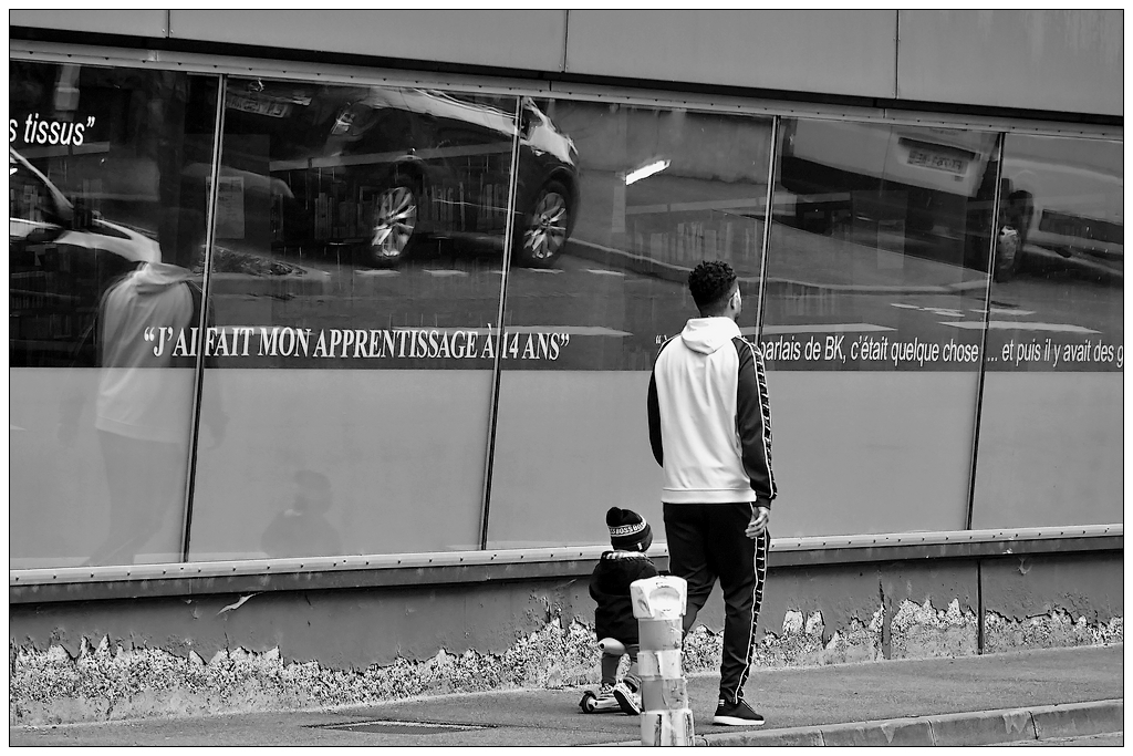 Promenade avec papa