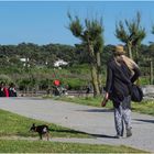 Promenade de Madame et son chien