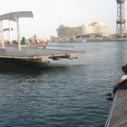 Promenade im Hafen von Barcelona