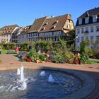 Promenade mit Springbrunnen