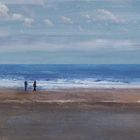 Promenade sur la plage de Cabourg