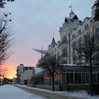 Promenade Zinnowitz im winterlichen Morgenlicht