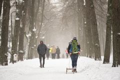 Promenaden Schlitten-Gang