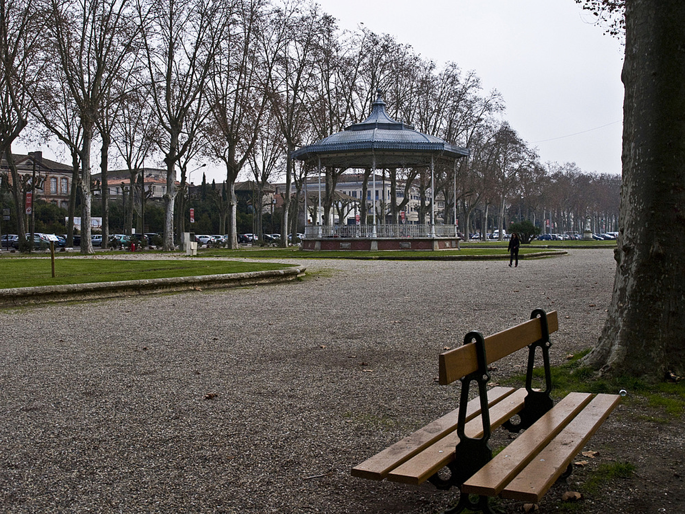 Promenades du Gravier en hiver  --  Agen  --  « Promenades du Gravier » im Winter