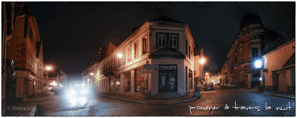 promener à travers la nuit