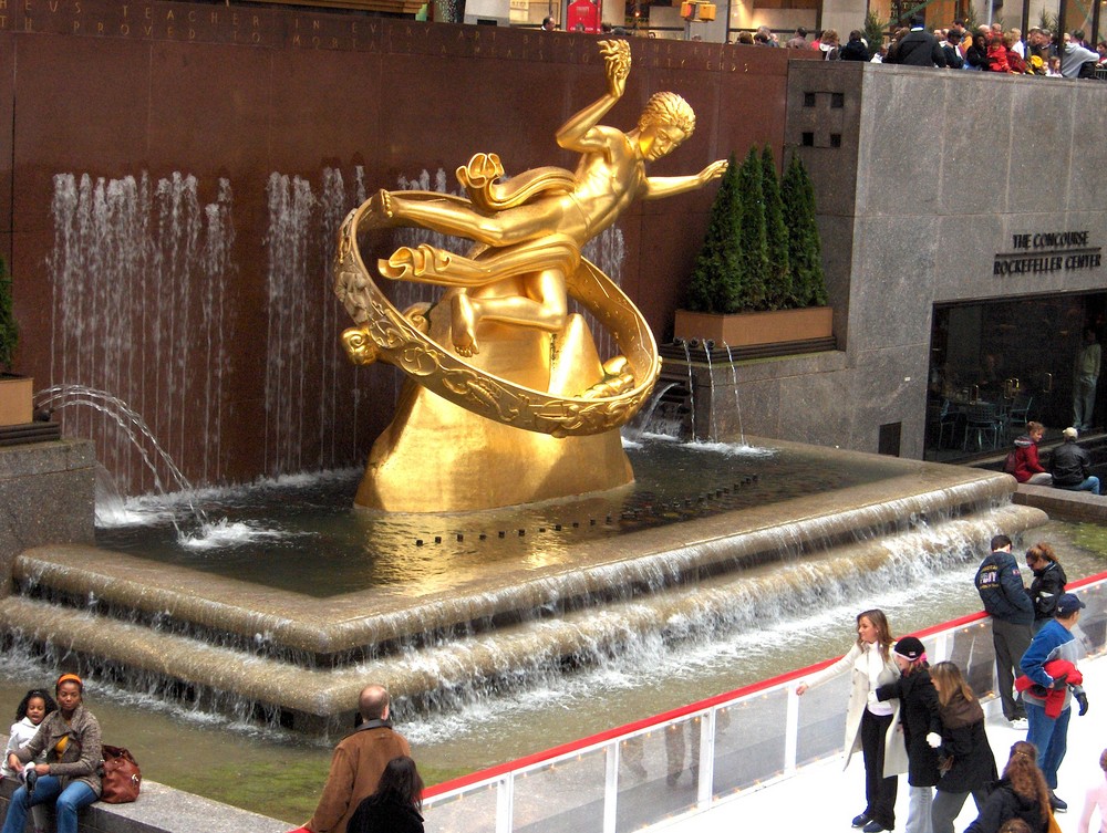 Prometheus-Skulptur im Rockefeller Center